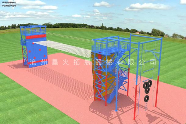 攀爬橫渡訓(xùn)練設(shè)施展示圖
